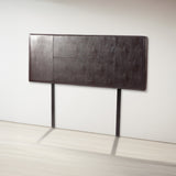 PU Leather Queen Bed Headboard Bedhead - Brown - Top-Down View