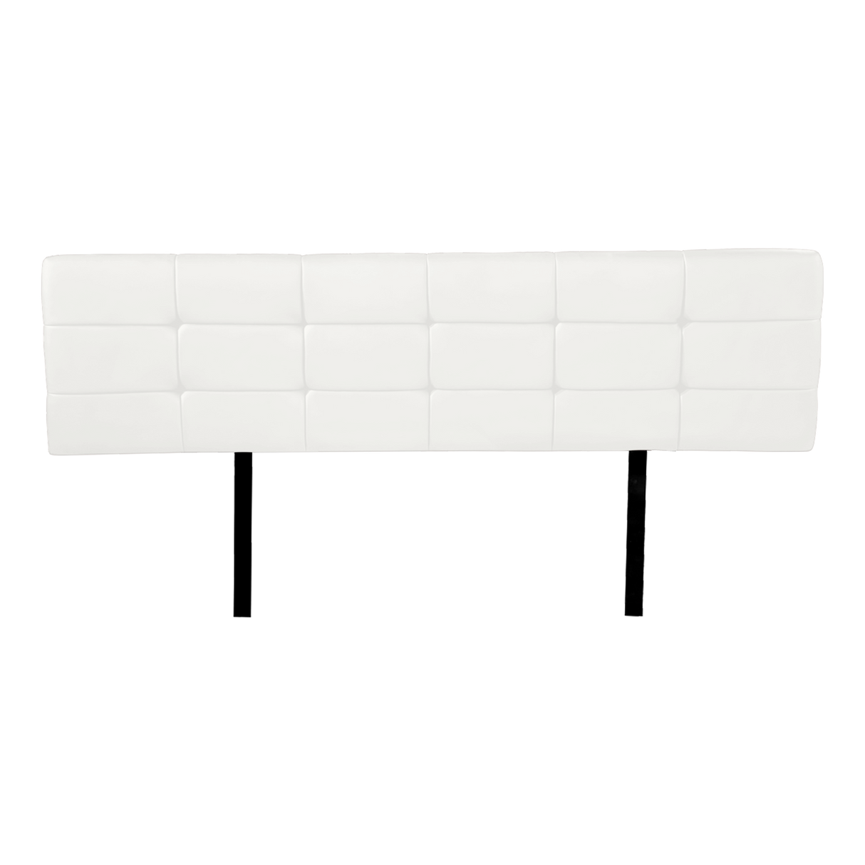 PU Leather King Bed Deluxe Headboard Bedhead - White