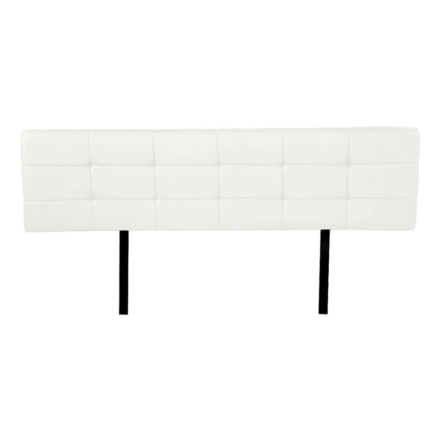 PU Leather King Bed Deluxe Headboard Bedhead - White