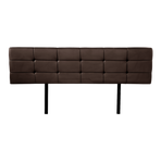 PU Leather King Bed Deluxe Headboard Bedhead - Brown