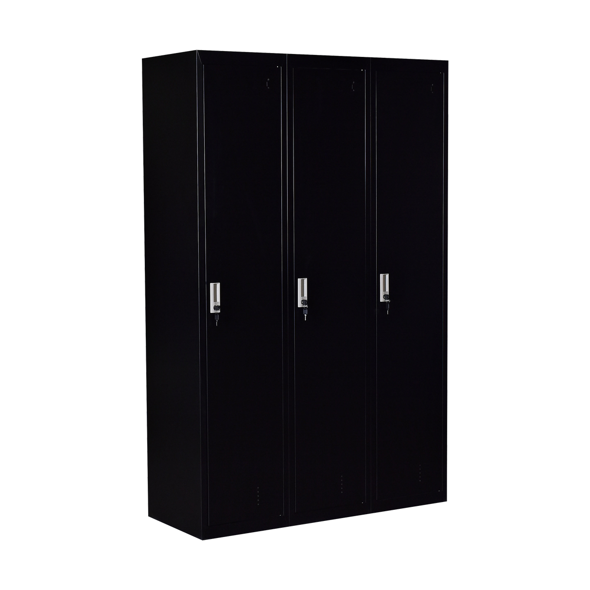 Three-Door Side by Side Office Gym Shed Storage Locker