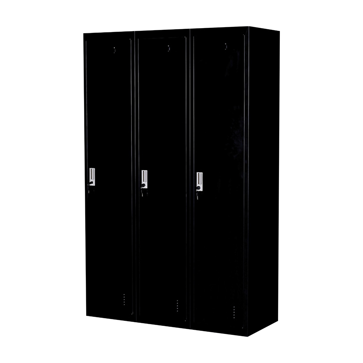 Three-Door Side by Side Office Gym Shed Storage Locker