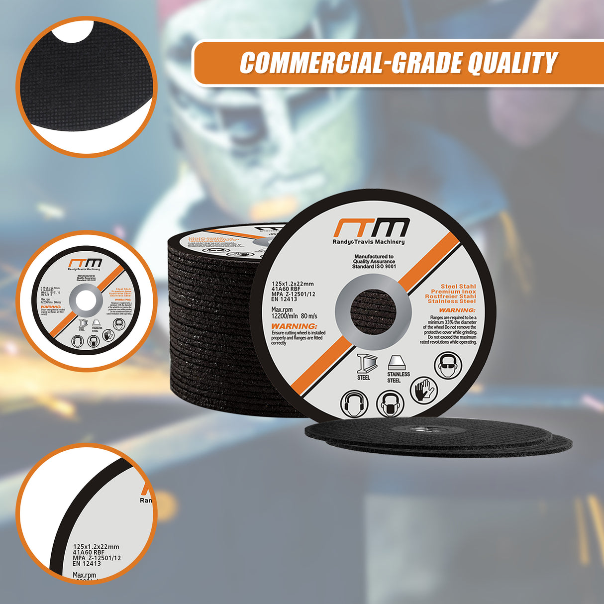 125mm 5" Cutting Disc Wheel for Angle Grinder x100