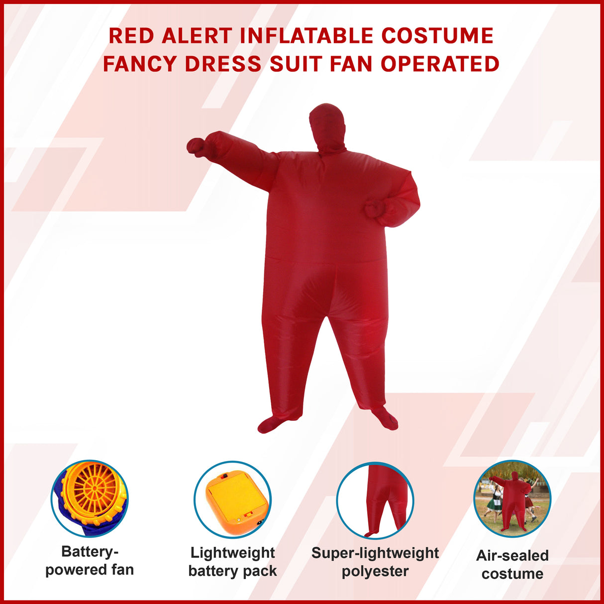 Red Alert Inflatable Costume