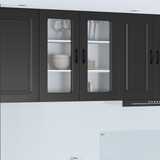 Dishwasher Panel Kalmar Black 80 x 31 x 80 cm Engineered Wood - Side View