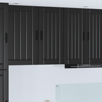 Wall Cabinet LUCCA Black 40 x 31 x 80 cm Engineered Wood