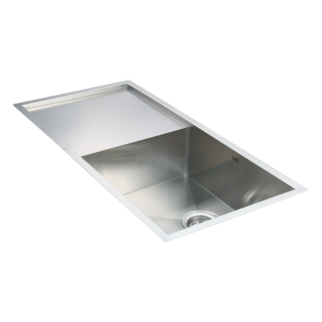 960 x 450mm handmade stainless steel kitchen sink, undermount or topmount, undermount installation