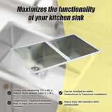 Stainless Steel Sink - 770 x 450mm - Low Angle