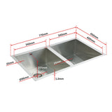 Stainless Steel Sink - 770 x 450mm - Extra Image