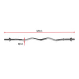 Heavy Duty EZ Curl Barbell &ndash; Weightlifting Bar with Spinlock Collars for Gym Training - Extra Image