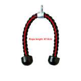 Tricep Pulldown Rope &ndash; Heavy Duty Cable Machine Attachment for Gym & Home Workout - Low Angle
