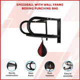 Speedball with Wall Frame &ndash; Boxing Punching Bag Training Set for Home Gym