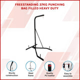 Freestanding 37kg Punching Bag Filled Heavy Duty - Side View