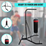 Freestanding 37kg Punching Bag Filled Heavy Duty - 45-Degree Angle