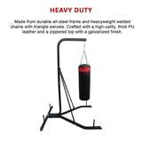 Freestanding 37kg Punching Bag Filled Heavy Duty - Low Angle
