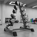 Steel Vertical Dumbbell Rack Weight Stand - Front View