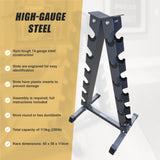 Steel Vertical Dumbbell Rack Weight Stand - Low Angle