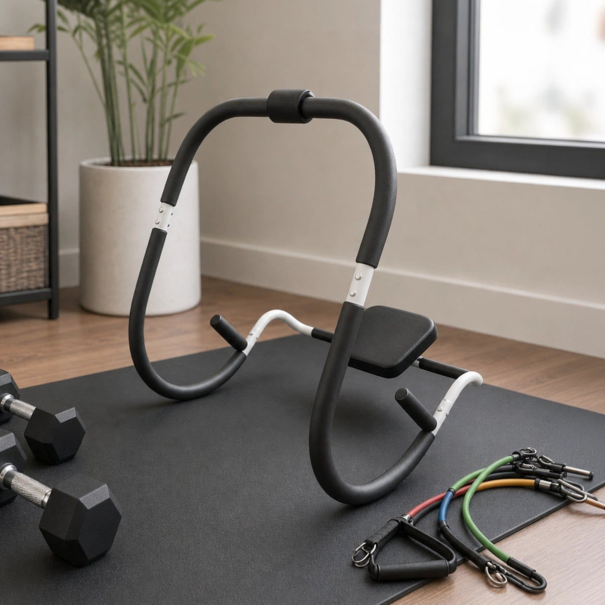 Ab Crunch Machine &ndash; Abdominal Exercise Roller with Digital Computer for Core Training