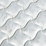 PALERMO Single Luxury Latex Pillow Top Topper Spring Mattress - Top-Down View