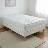 PALERMO Single Luxury Latex Pillow Top Topper Spring Mattress - Close-Up Angle
