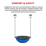 Gym Balance Core Ball with Resistance Strap