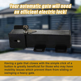 Electric Lock for Swing Gate - Rear View