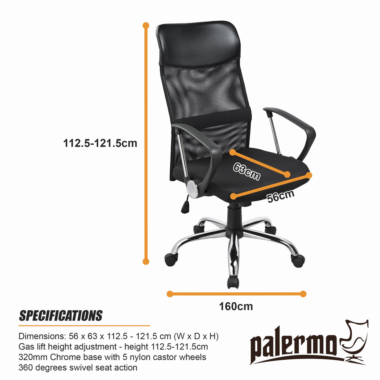 Ergonomic Mesh PU Leather Office Chair