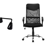 Ergonomic Mesh PU Leather Office Chair - Top-Down View