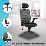 Ergonomic Mesh Office Chair - Close-Up Angle