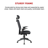 Ergonomic Mesh Office Chair - Low Angle