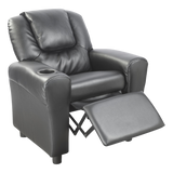 Leather Kids Recliner - 45-Degree Angle