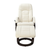 PU Leather Deluxe Massage Chair Recliner Ottoman Lounge Remote - Side View
