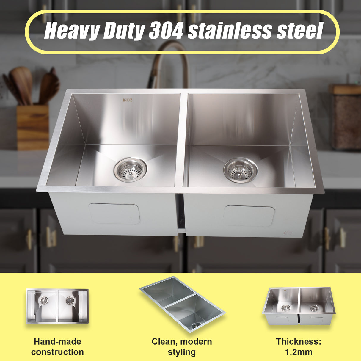 Stainless Steel Sink - 820x457mm