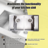 Stainless Steel Sink - 820x457mm - Rear View