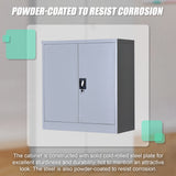 Two-Door Shelf Office Gym Filing Storage Locker Cabinet Safe - Extra Image