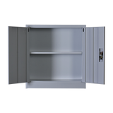 Two-Door Shelf Office Gym Filing Storage Locker Cabinet Safe - 45-Degree Angle
