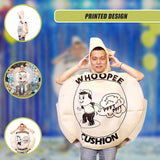 Whoopie Cushion One Size Fits all Adults Costume - Close-Up Angle
