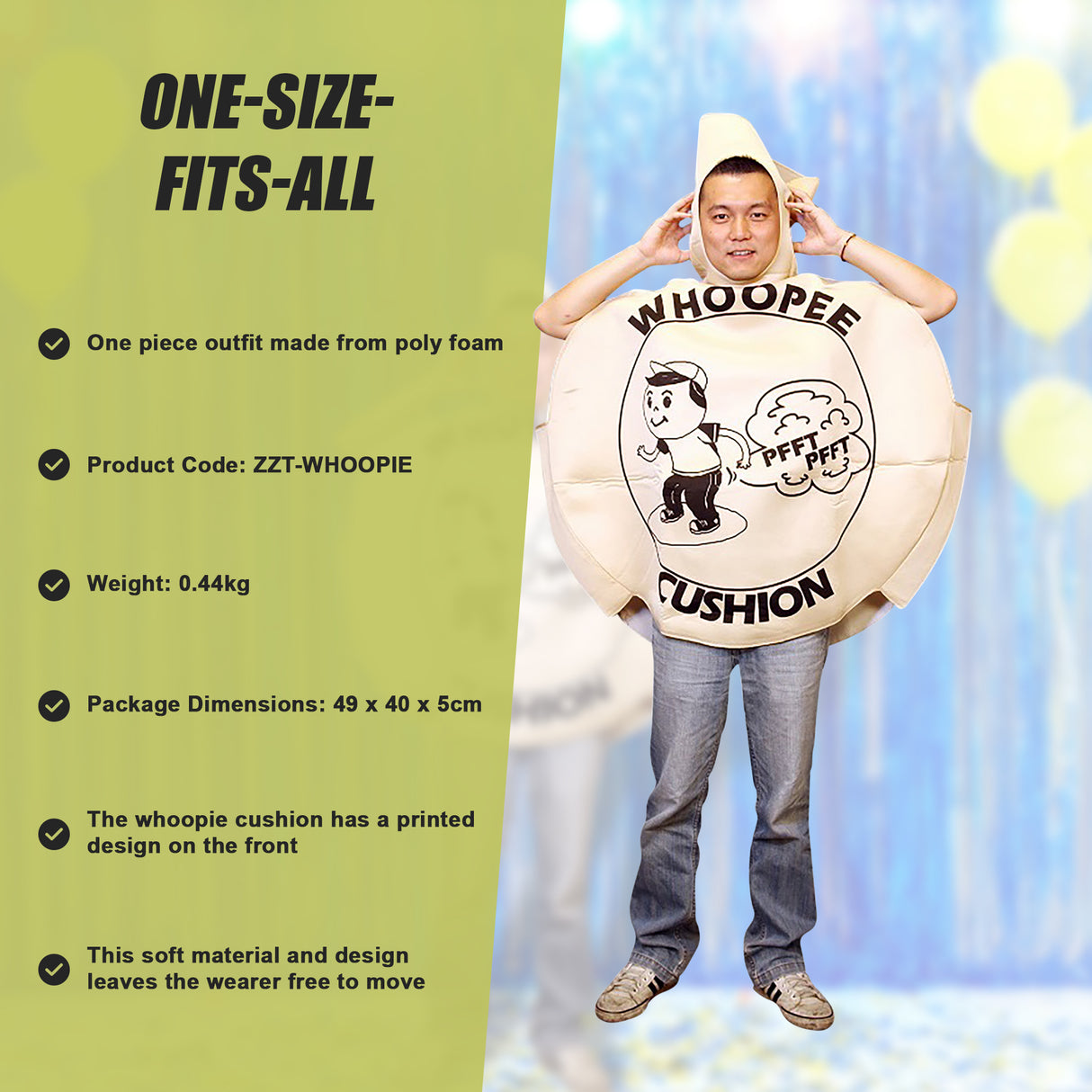 Whoopie Cushion One Size Fits all Adults Costume