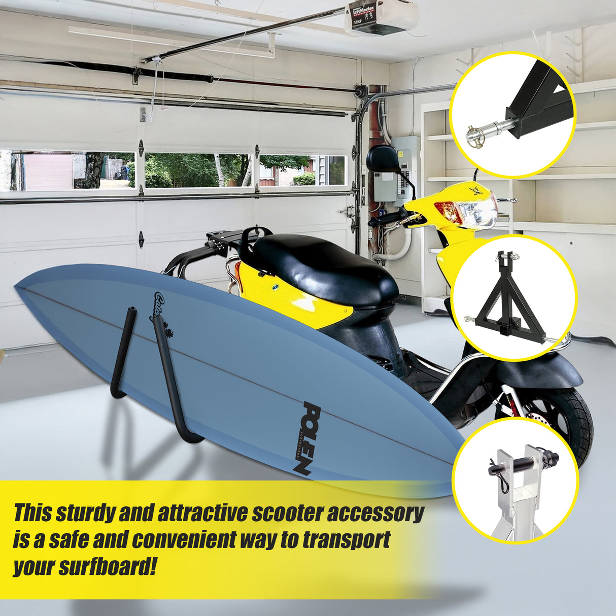 Scooter Moped Surfboard Rack