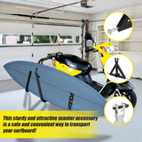 Scooter Moped Surfboard Rack - Rear View