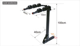 3 Bicycle Rack Hitch Mount Bike Carrier for Car and SUV Tow Bar