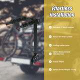 3 Bicycle Rack Hitch Mount Bike Carrier for Car and SUV Tow Bar - Extra Image