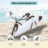 Bicycle Surfboard Rack Carrier - Top-Down View