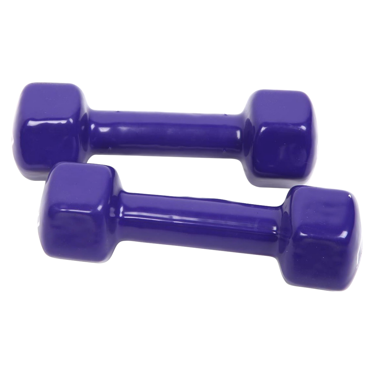 2kg Dumbbells Pair PVC Hand Weights Rubber Coated
