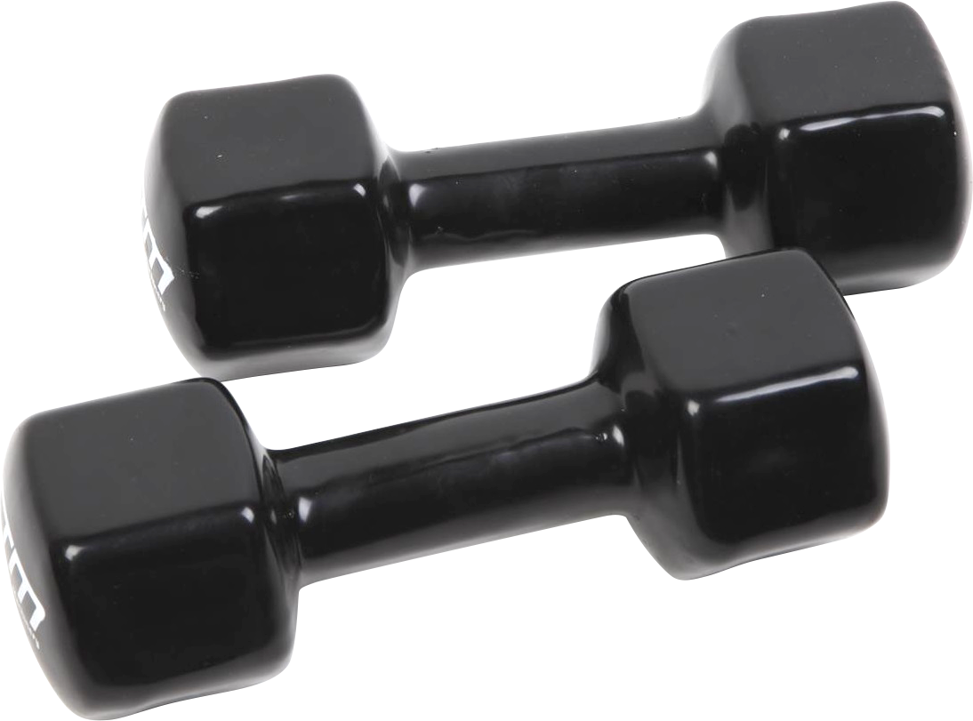5kg Dumbbells Pair PVC Hand Weights Rubber Coated