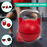 Adjustable 32KG Kettlebell Weight Set Home Gym - Low Angle