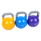8KG, 12KG, 16KG Pro-Grade Steel KettleBell Set - Top-Down View