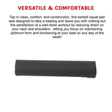 Barbell Squat Pad Weights Equipment - Rear View