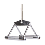 Close Grip Seated Row Handle &ndash; Triangle Cable Attachment Bar for Gym Machines