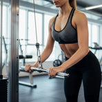 Revolving Straight Bar &ndash; Gym Cable Attachment for Tricep, Bicep & Pulley Workouts